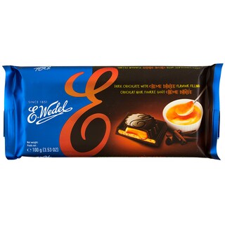 Wedel | Ciocolata neagra cu umplutura de creme brulee 100g