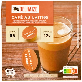 Delhaize | Cafea Cafe au lait 05, 12 capsule