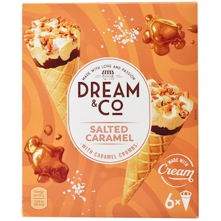 Dream&Co | Inghetata cu caramel sarat 6x120ml