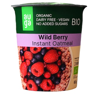 Auga | Ovaz integral bio cu fructe de padure 60g