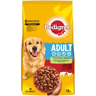 Pedigree | Hrana uscata pentru caini adulti >10 kg, cu vita si pasare 10kg