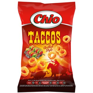 Chio | Taccos | Snack cu grau si cartof expandat si prajit cu aroma de grill 60g