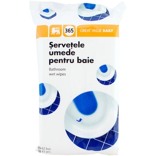 365 | Servetele umede pentru baie 42 bucati