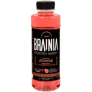Brainia | Bautura necarbogazoasa cu adaos de vitamine, aroma de fructul pasiunii si rodie 0.5L