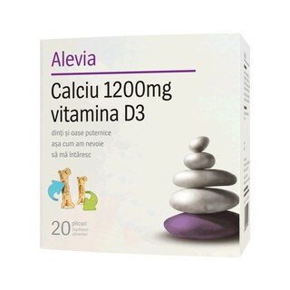 Alevia | Calciu 1200mg cu vitamina D3
