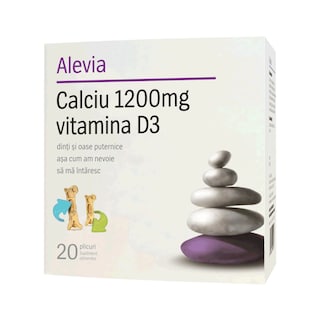 Alevia | Calciu 1200mg cu vitamina D3