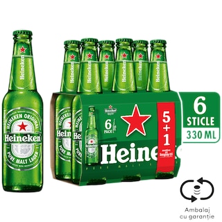 Heineken | Bere blonda 5+1 x 0.33L