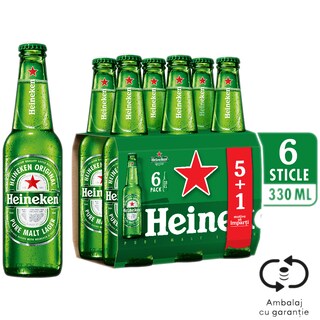 Heineken | Bere blonda 5+1 x 0.33L