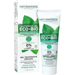 NaturaVerde | Pasta de dinti Gel ecologica, cu aroma de menta 75ml