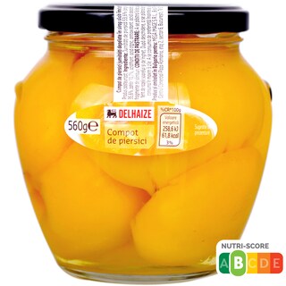 Delhaize | Compot de piersici 560g