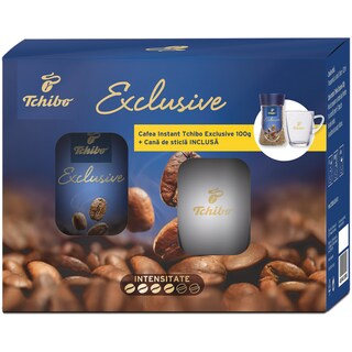 Tchibo | Exclusive | Cafea instant + cana de sticla 100g