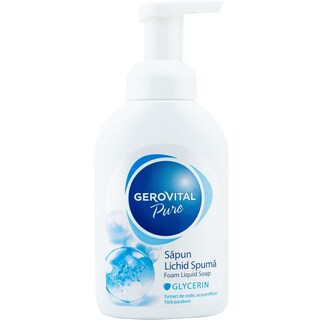 Gerovital | Sapun lichid spuma Glycerin cu extract de rodie 300ml