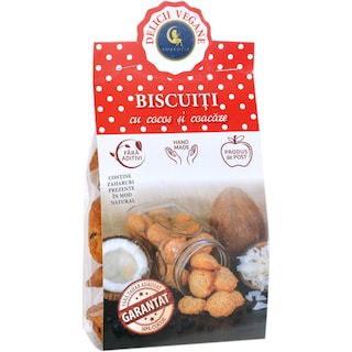 Delicii Vegane | Ambrozia | Biscuiti cu cocos si coacaze 125g