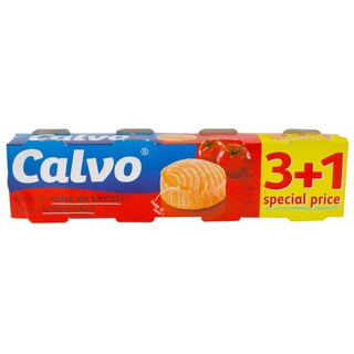 Calvo | Ton in sos de rosii 4x80g