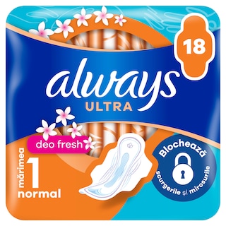 Always | Ultra | Absorbante Normal Deo Fresh 18 bucati