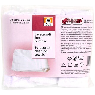 365 | Lavete Soft din bumbac 3 bucati