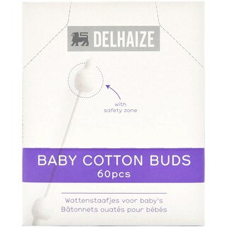 Delhaize | Betisoare cu vata pentru bebelusi, 60 buc.