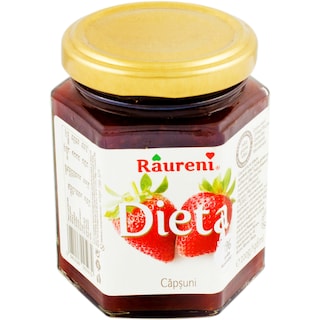 Raureni | Gem dietetic de capsuni 220g