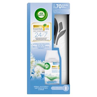 Air Wick | Freshmatic | Odorizant de camera aparat alb + rezerva Cool Linen 250ml