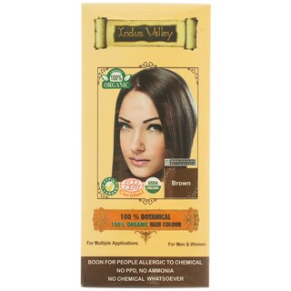 Indus Valley | Vopsea de par ecologica, Brown 120g