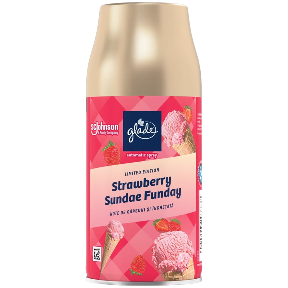 Ambientador Recambio Aceite Perfumado Glade Strawberry Sundae Funday
