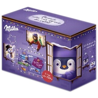 Milka | Ciocolata Pachet Craciun cu cutie metalica 439g