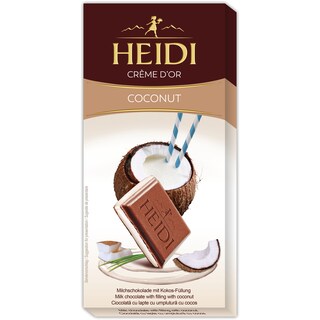 Heidi | Creme D'or | Ciocolata cu lapte cu umplutura cu cocos 90g
