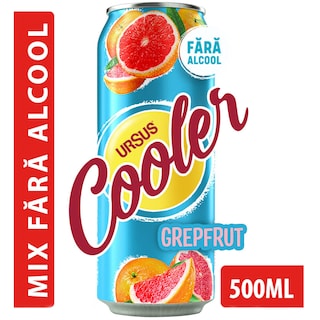 Ursus Cooler | Bere fara alcool cu aroma de grapefruit 0.5l