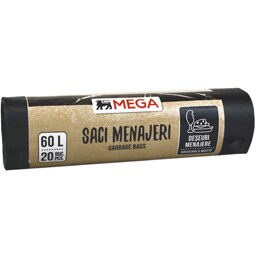 Saci menajeri, 60L, 20 bucati