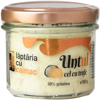 Laptaria cu caimac | Unt cu trufe 80% grasime 150g