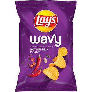 Lay's | Wavy | Chipsuri ondulate cu gust picant Piri-piri 130g