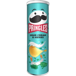 Pringles | Chipsuri din cartofi cu gust de smantana si ierburi 165g
