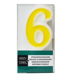 Lumanare aniversara cifra 6