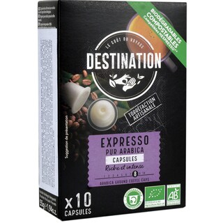 Destination | Cafea eco espresso arabica capsule 55g