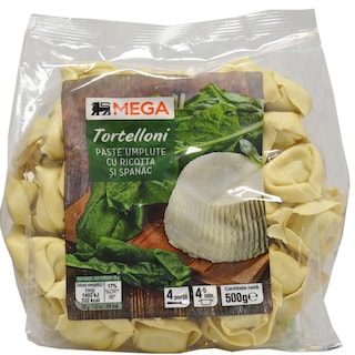 MEGA | Tortelloni cu ricotta si spanac 500g