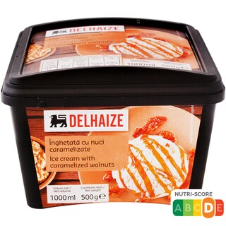 Delhaize | Inghetata cu nuci caramelizate 500g
