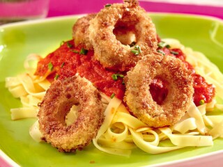 Tagliatelle cu ineluse de legume