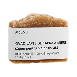 Sabio | Sapun 100% natural de ovaz, lapte de capra si miere 130g