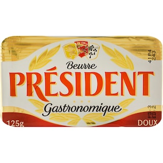 President | Unt 82% grasime 125g
