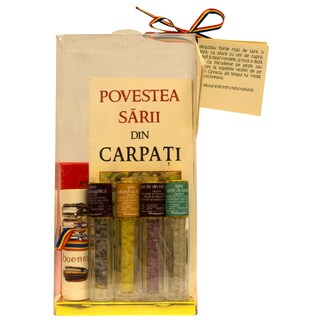 Bucataria lui Radu | Cutie cadou 4 fiole de sare+CD+o carte 4x6g