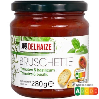 Delhaize | Sos pentru bruschete, cu rosii si busuioc 280g
