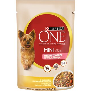 Purina One | Hrana pentru caini Weight Control cu curcan si morcov 100g