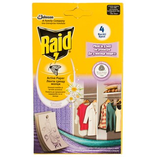 Raid | Hartie parfumata impotriva moliilor 4 bucati