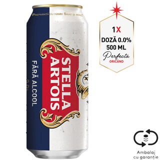 Stella Artois | Bere blonda fara alcool 0.5L