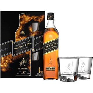 Johnnie Walker | Black Label | Whisky 0.7L + 2 pahare