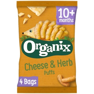 Organix | Snack ecologic din porumb cu branza & patrunjel 60g