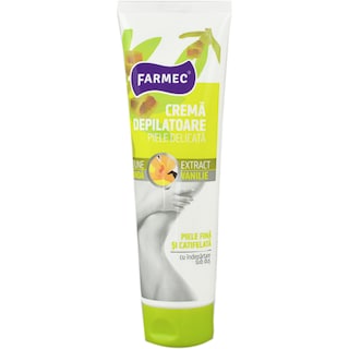 Farmec | Crema depilatoare piele sensibila vanilie 150ml