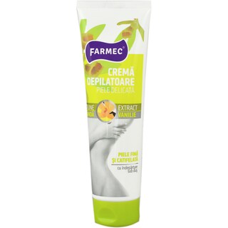 Farmec | Crema depilatoare piele sensibila vanilie 150ml