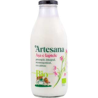Artesana | Lapte integral ecologic de vaca  750ml