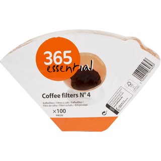 365 | Filtre de cafea Nr. 4, 100 bucati